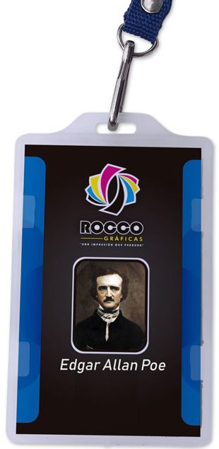 Laminated PVC ID card with photographic quality and lanyard