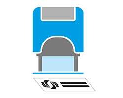 Rubber stamps making