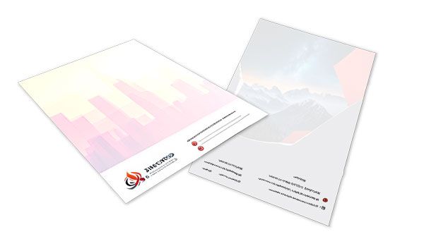 Letterhead sheets printed at Rocco Gráficas · Medellín