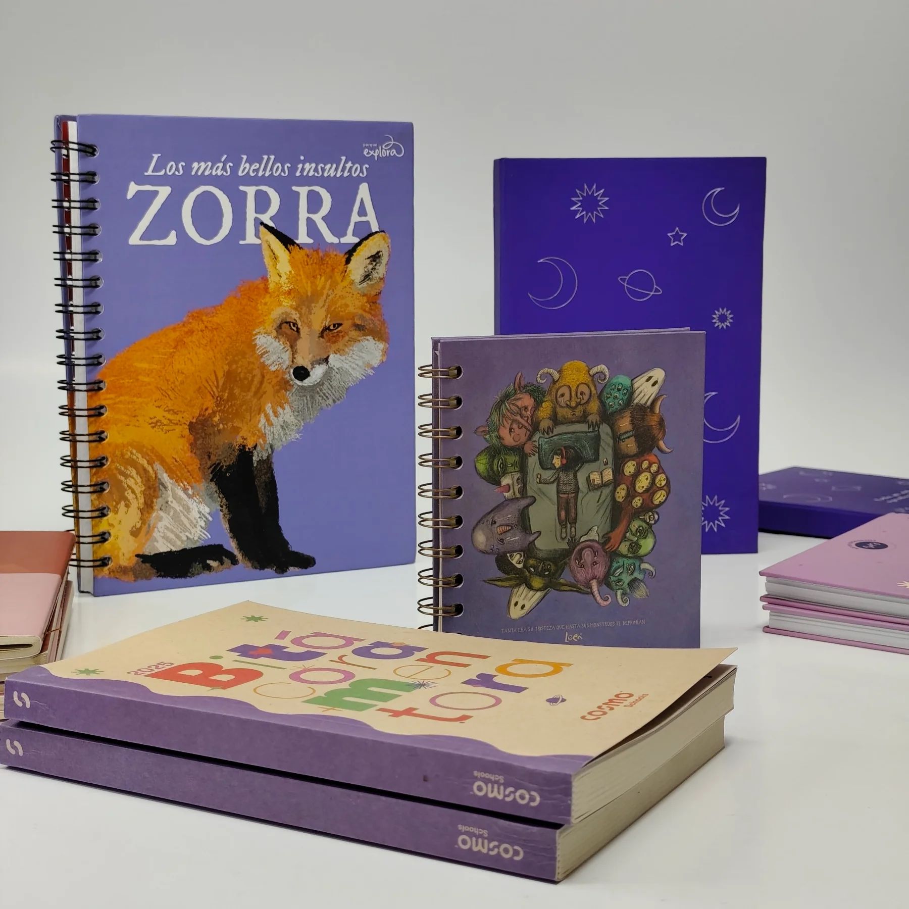 Custom hardcover notebooks and planners printed by Rocco Gráficas in Medellín