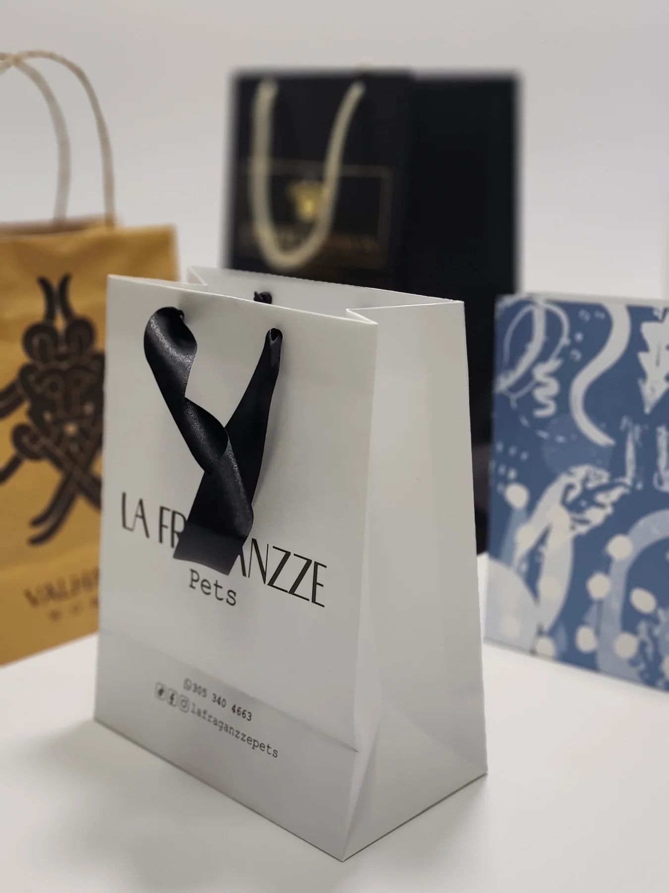 Custom printed paper bags for retail brands