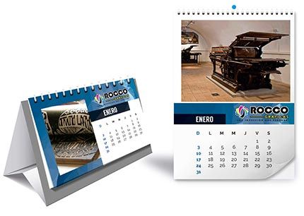 Ejemplo calendario o almanaque imperso