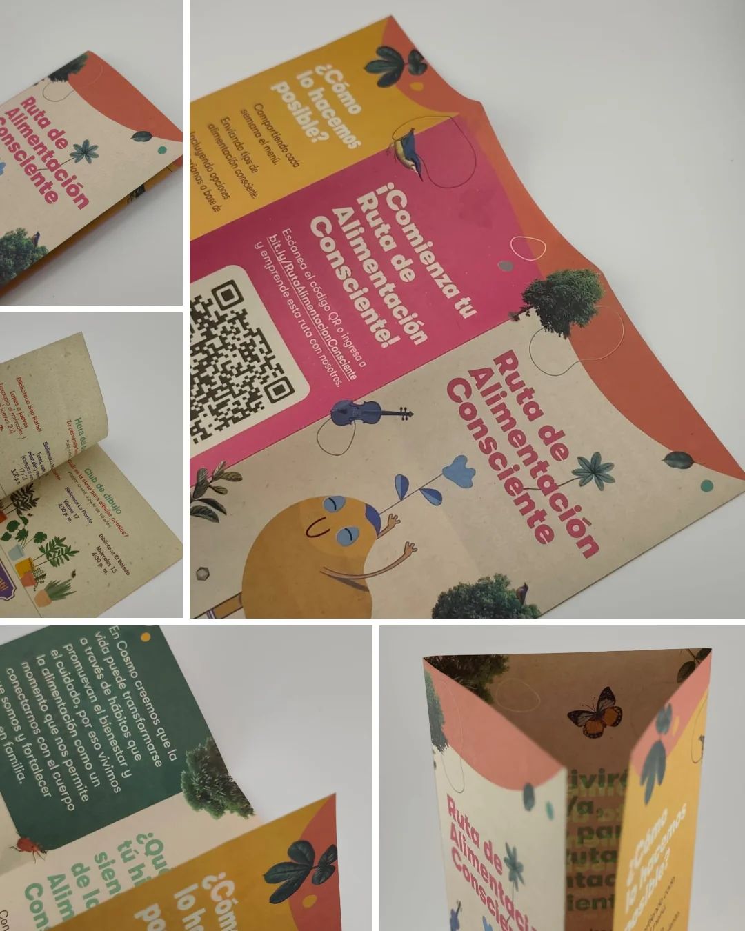 Bi-fold and tri-fold brochures printed at Rocco Gráficas